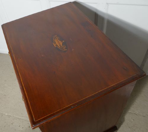 fig 4. Small Georgian Mahogany Inlaid Chest of Drawers