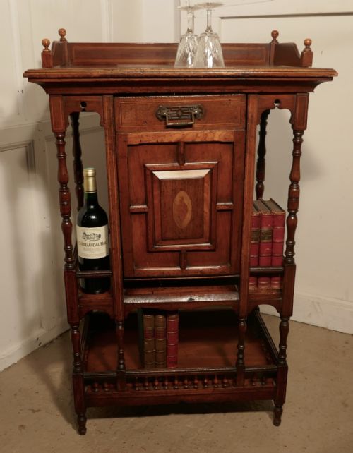 Edwardian Mahogany Batchelor’s Fireside Companion, Purdonium