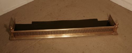 fig 2. Small Victorian Pierced Brass Fender
