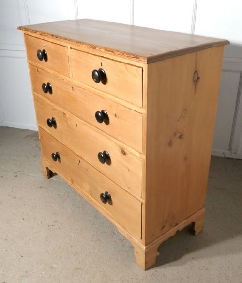fig 3. Large Georgian Stripped Pine Chest of Drawers