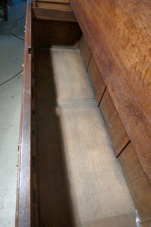 fig 1. Large 18th Century Lancashire Oak Mule Chest, George III Dresser