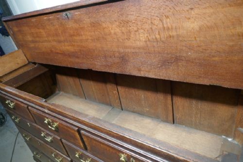 fig 2. Large 18th Century Lancashire Oak Mule Chest, George III Dresser