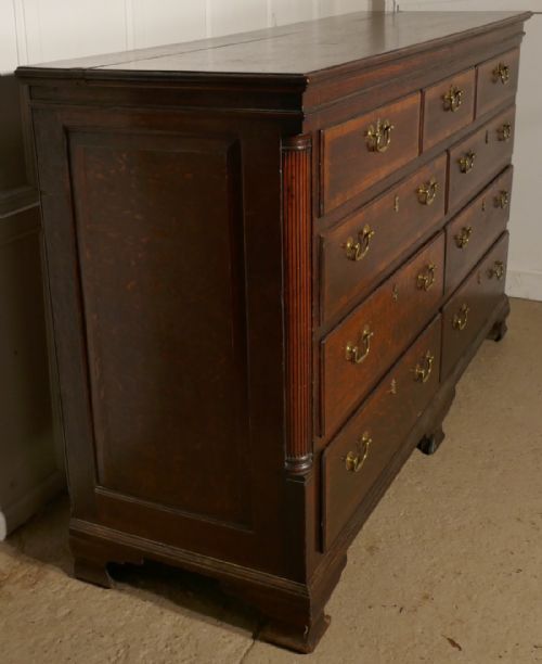 fig 5. Large 18th Century Lancashire Oak Mule Chest, George III Dresser