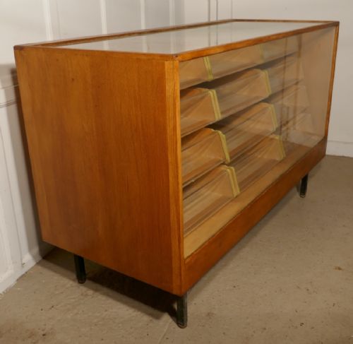 fig 1. Vintage Art Deco Haberdashery Shop Counter with Drawers