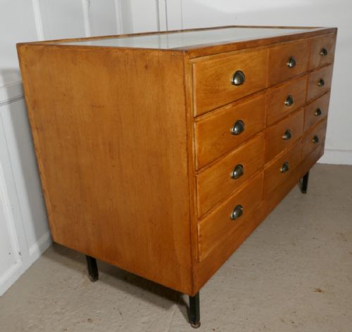 fig 2. Vintage Art Deco Haberdashery Shop Counter with Drawers