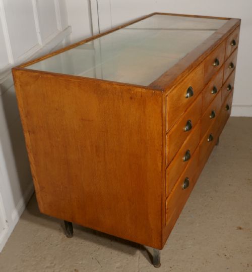 fig 3. Vintage Art Deco Haberdashery Shop Counter with Drawers