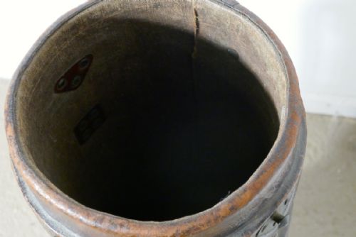 fig 2. WWI Moulded Leather Artillery Shell Carrier with Three Reinforced Bands