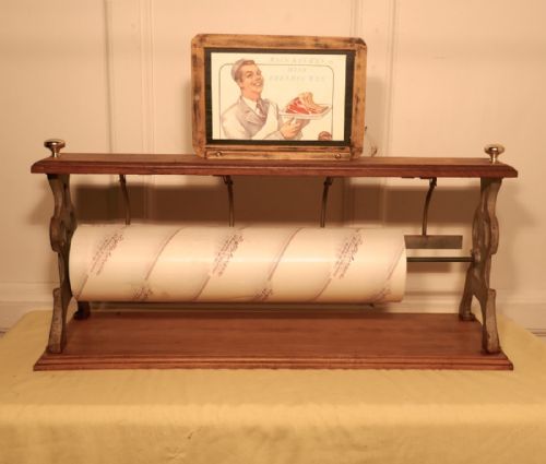 Belgian Butchers Shop Paper Roll Cutter, Paper Dispenser