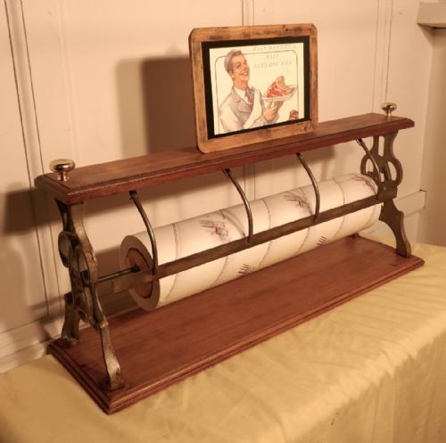 fig 1. Belgian Butchers Shop Paper Roll Cutter, Paper Dispenser