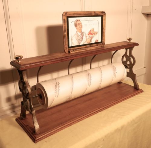 fig 3. Belgian Butchers Shop Paper Roll Cutter, Paper Dispenser