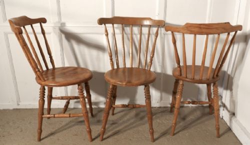 fig 3. Set of 6 Beech & Ash Country Kitchen Dining Chairs