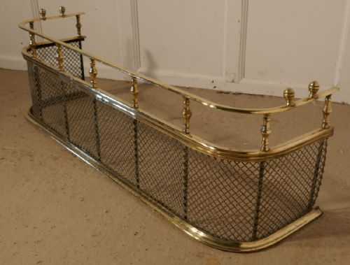 fig 2. A Large Victorian Brass Nursery Fender