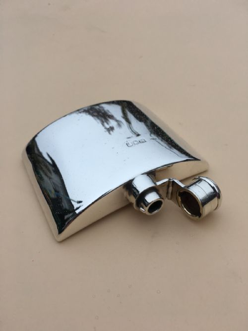 fig 1. Victorian Silver Hip Flask by Charles Fox & Co Ltd Date 1897