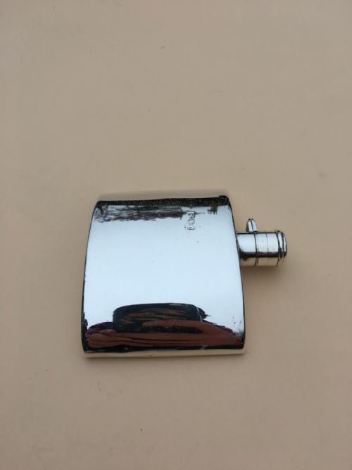 fig 2. Victorian Silver Hip Flask by Charles Fox & Co Ltd Date 1897