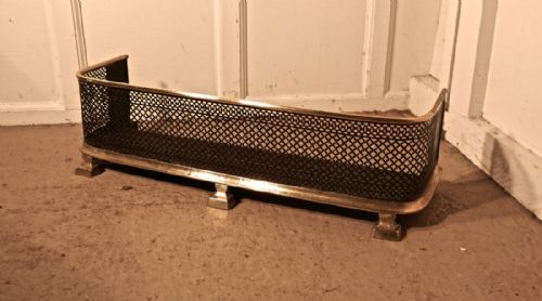 Victorian Brass and Iron Fender or Nursery Guard