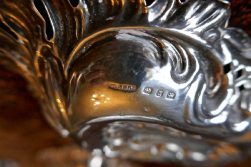 fig 3. A Pair of Solid Silver Art Nouveau Sweet Dishes by Mappin Brothers, 1897