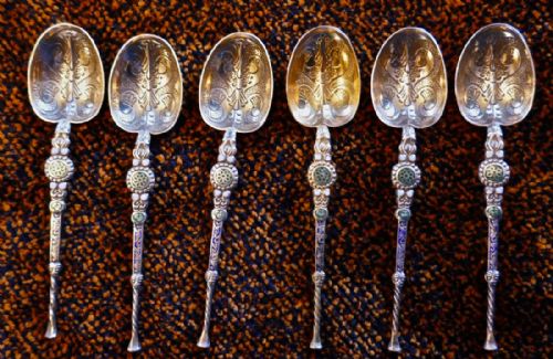 Set of Silver Spoons Commemorating the Coronation of Edward VII & Queen Alexandra 1902