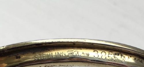 fig 1. Charming German Sterling Silver Guilloche Enamel Compact Case
