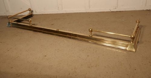 Large Victorian Brass Fender