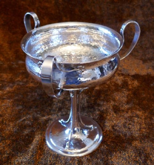 fig 4. Arts and Crafts Centre Piece Bowl, beaten silver by James Dixon & Sons