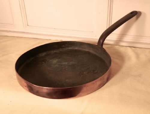 fig 2. Large 18th Century Copper Frying Pan