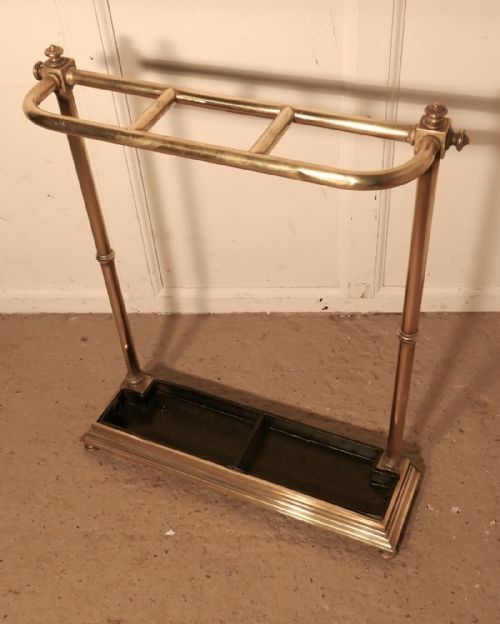 fig 2. A Victorian Brass and Cast Iron Walking Stick Stand or Umbrella Stand