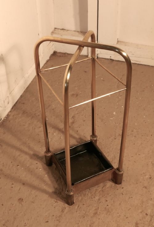 fig 1. An Unusual Victorian Brass and Cast Iron Stick Stand or Umbrella Stand