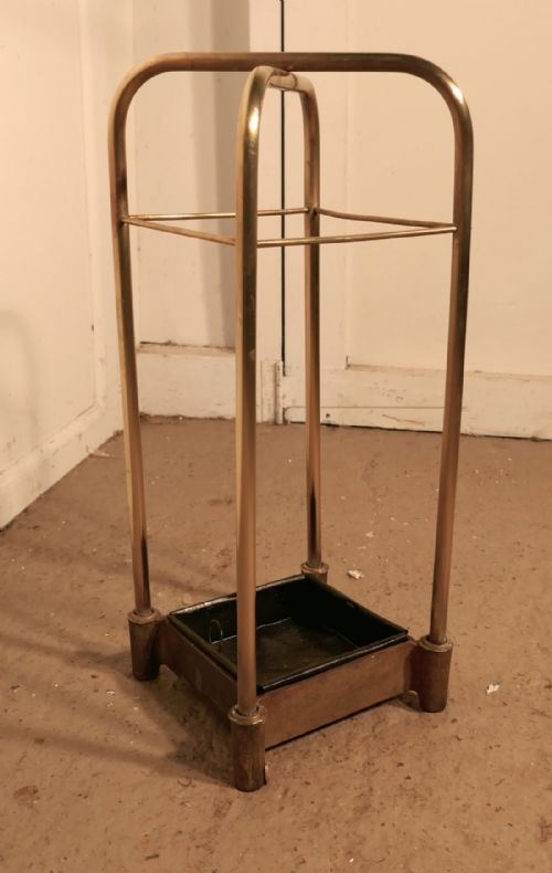 fig 2. An Unusual Victorian Brass and Cast Iron Stick Stand or Umbrella Stand