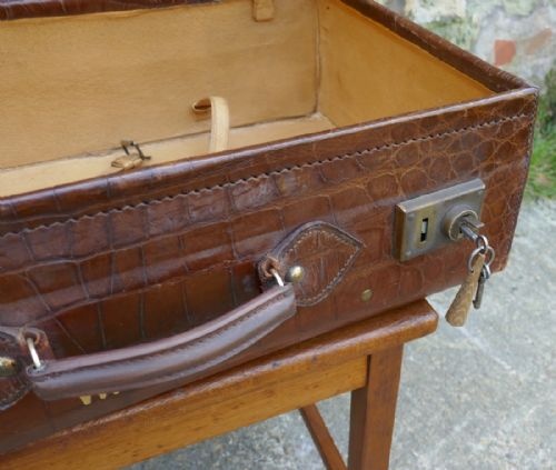 fig 2. Superb Quality Genuine Crocodile Leather Suit Case