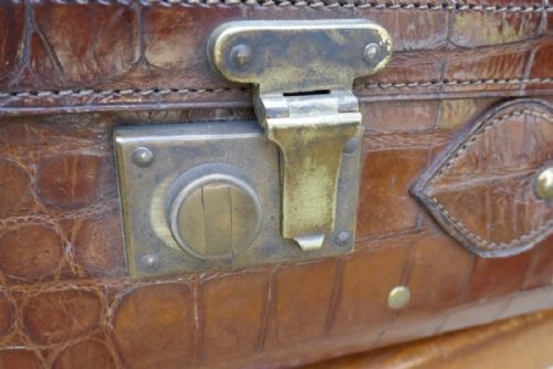 fig 3. Superb Quality Genuine Crocodile Leather Suit Case