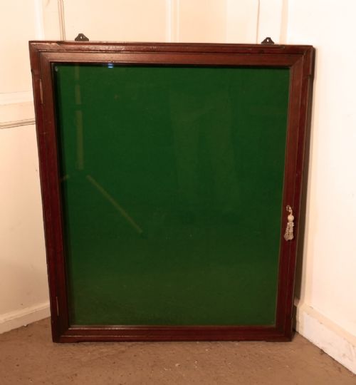 Victorian Mahogany Notice Board or Counter Top Jewellery Cabinet