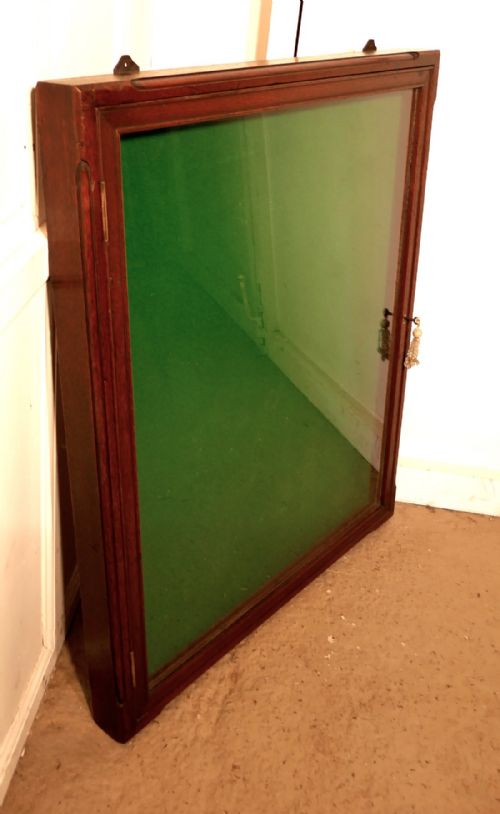 fig 1. Victorian Mahogany Notice Board or Counter Top Jewellery Cabinet