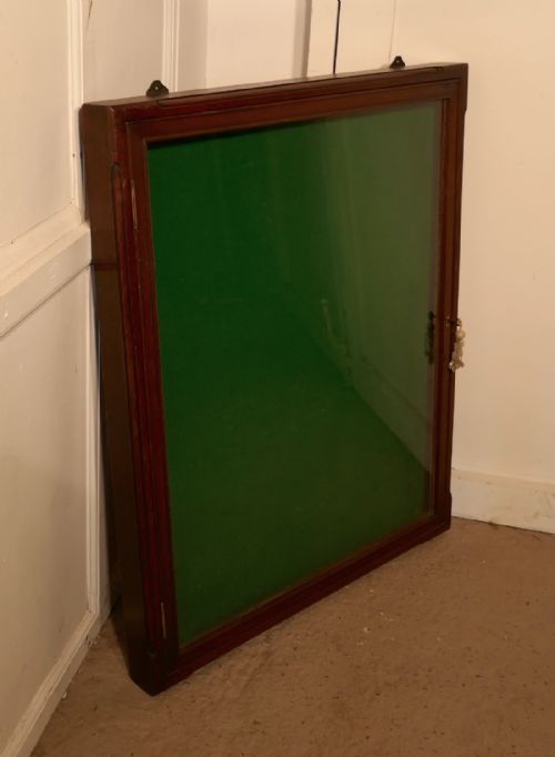 fig 2. Victorian Mahogany Notice Board or Counter Top Jewellery Cabinet