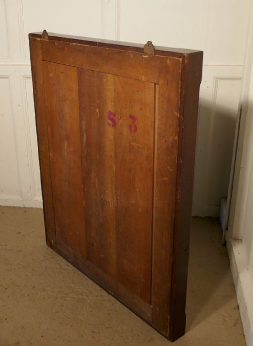 fig 3. Victorian Mahogany Notice Board or Counter Top Jewellery Cabinet