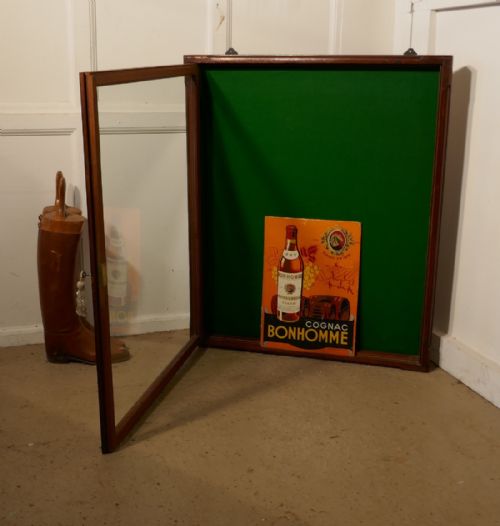 fig 4. Victorian Mahogany Notice Board or Counter Top Jewellery Cabinet