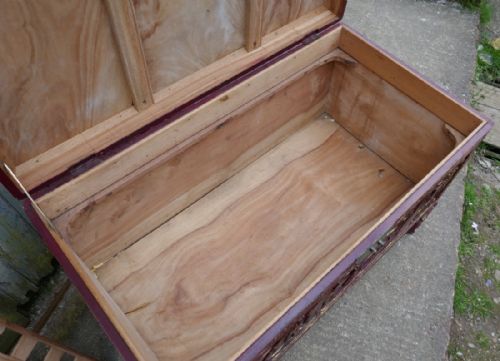 fig 1. Large Carved Oriental Camphor Wood Chest