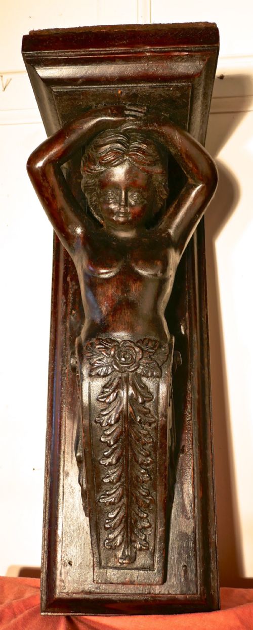 fig 1. Pair of Early 19th Century Carved Putti, wall Brackets