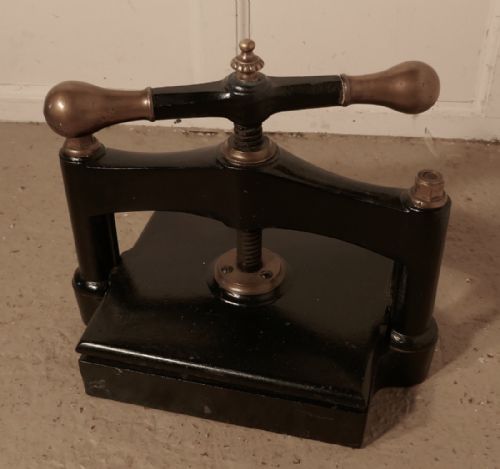 fig 1. A 19th Century, Brass and Cast Iron Flower or Book Press