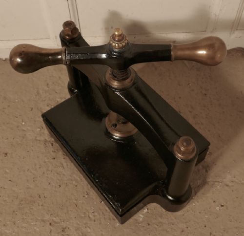 fig 3. A 19th Century, Brass and Cast Iron Flower or Book Press