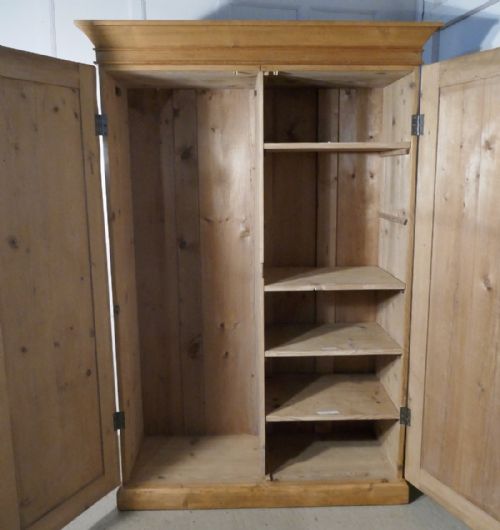 fig 2. A Victorian Stripped Pine Wardrobe Compactum