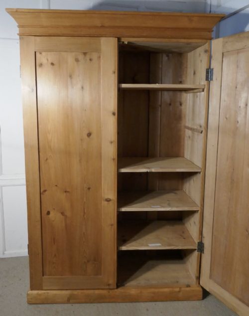 fig 3. A Victorian Stripped Pine Wardrobe Compactum