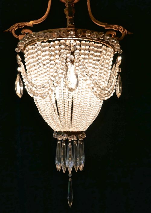 Beautiful French Empire Style Basket Chandelier