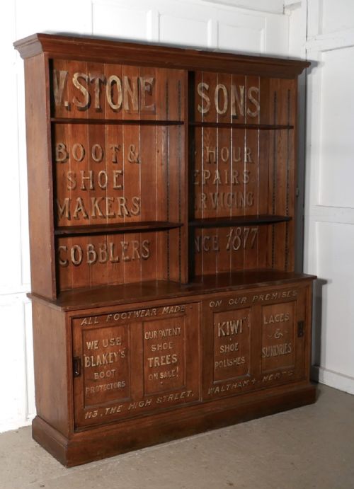 fig 4. 19th Century Oak Dresser Painted for Shoe Shop Display,