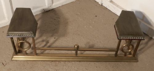 fig 3. Dainty Brass and Leather Club Fender