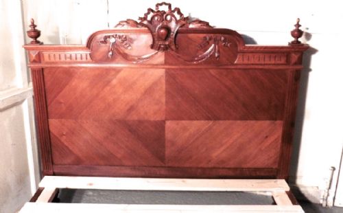 fig 3. French Carved Walnut Double Bed