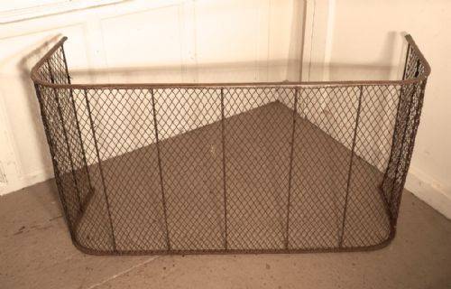 A High Victorian Nursery Fire Guard, Brass Fender