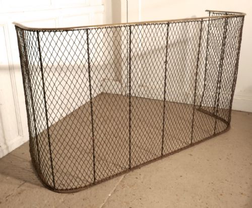 fig 1. A High Victorian Nursery Fire Guard, Brass Fender