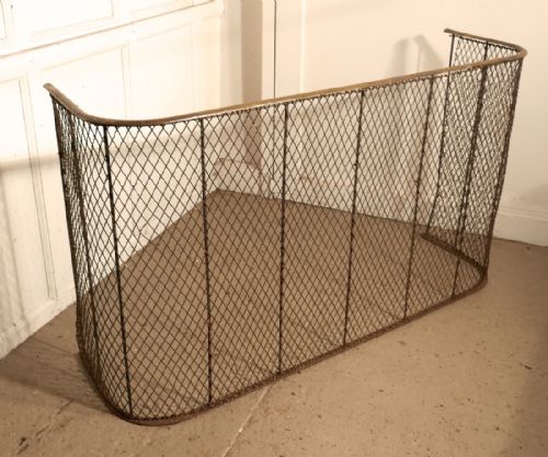 fig 2. A High Victorian Nursery Fire Guard, Brass Fender