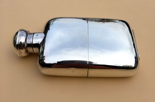 fig 3. A Solid Silver Hall Marked Hip Flask and Cup by Mappin & Webb 1929