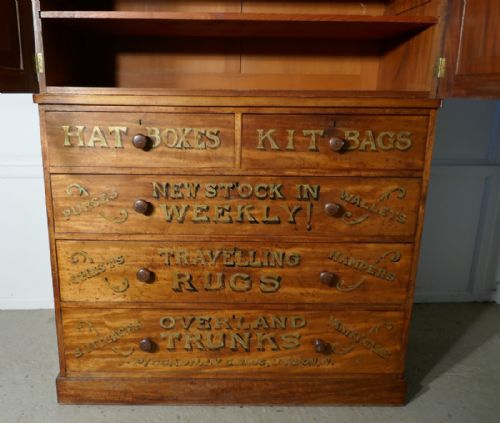 fig 2. A Victorian Blonde Mahogany Press, Advertising Shop Display
